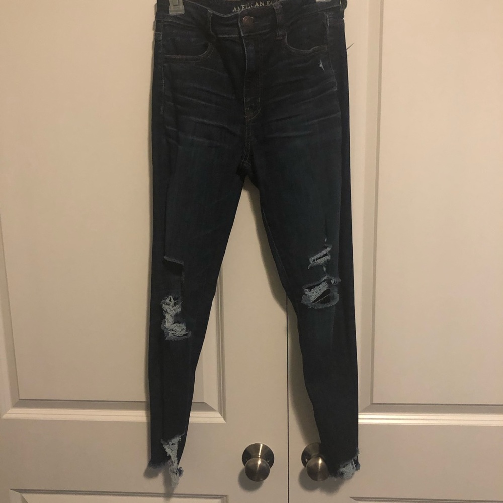 Distressed American Eagle Jeans